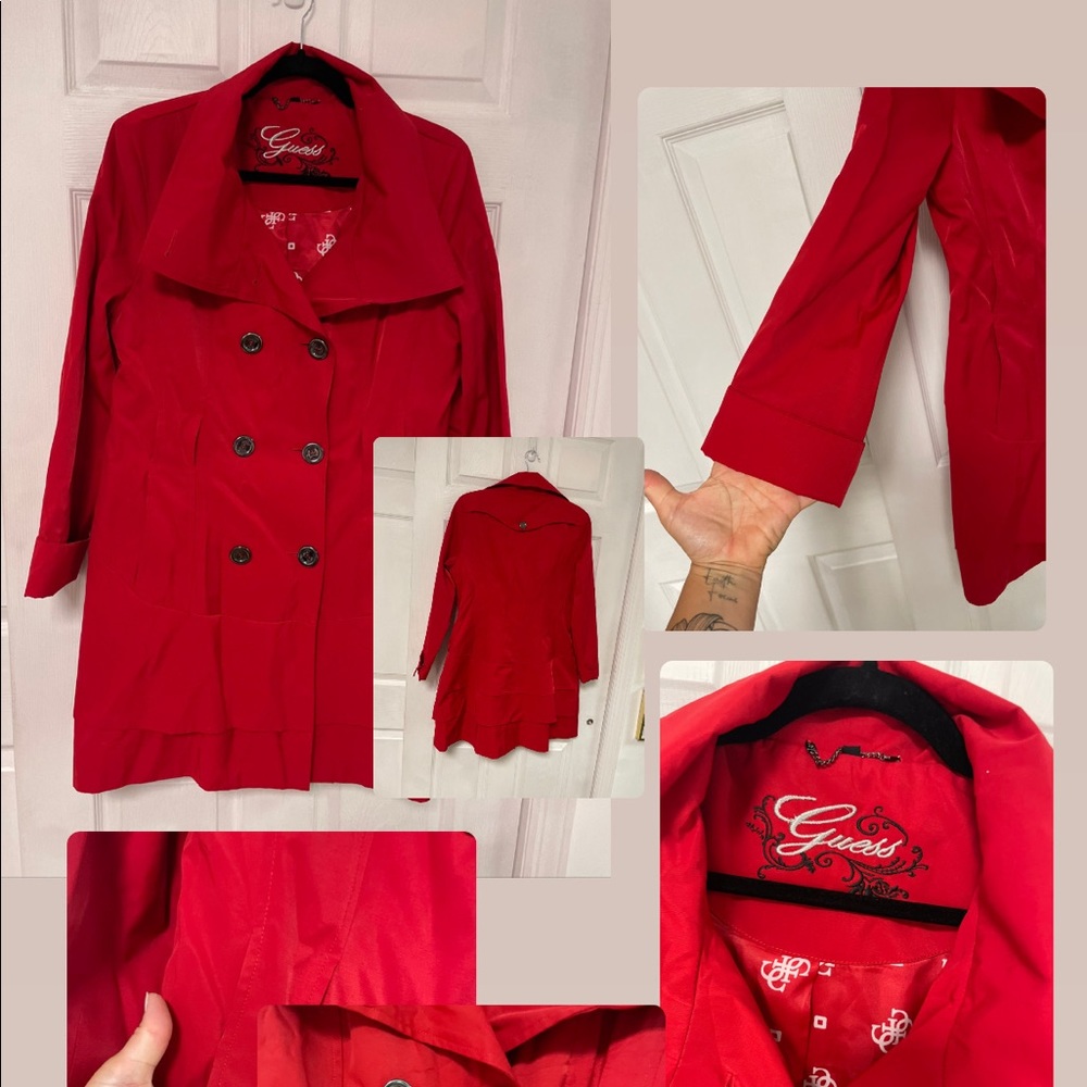 Red GUESS womens coat